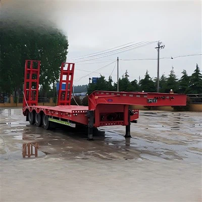 Tri-Axle 10- метър с ниско легло полуремарке